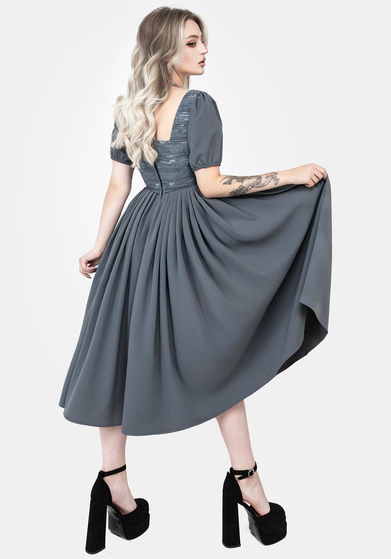 Disturbia | Slain Puff Sleeve Corset Midi Dress | Dresses Disturbia | Slain Puff Sleeve Corset Midi Dress | Dresses