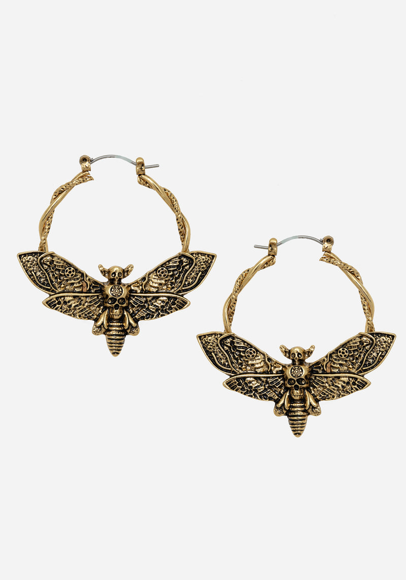 Mortmoth Kreolen Ohrring - Gold