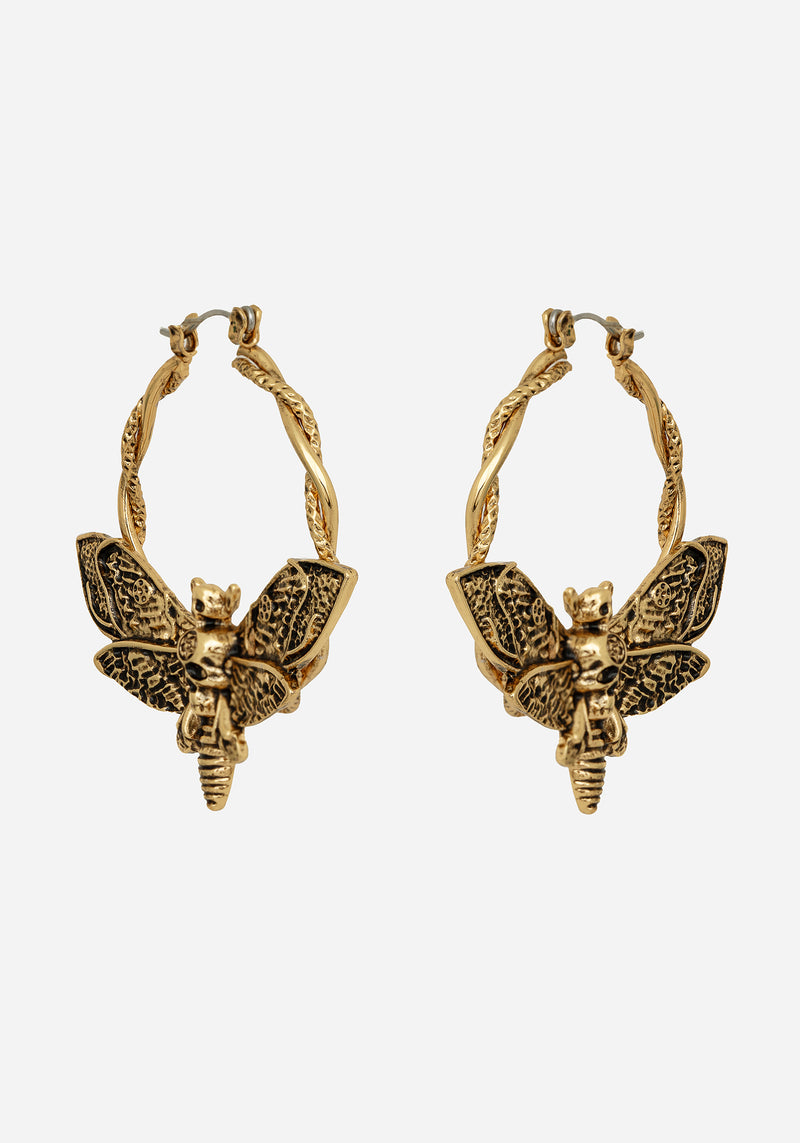 Mortmoth Kreolen Ohrring - Gold