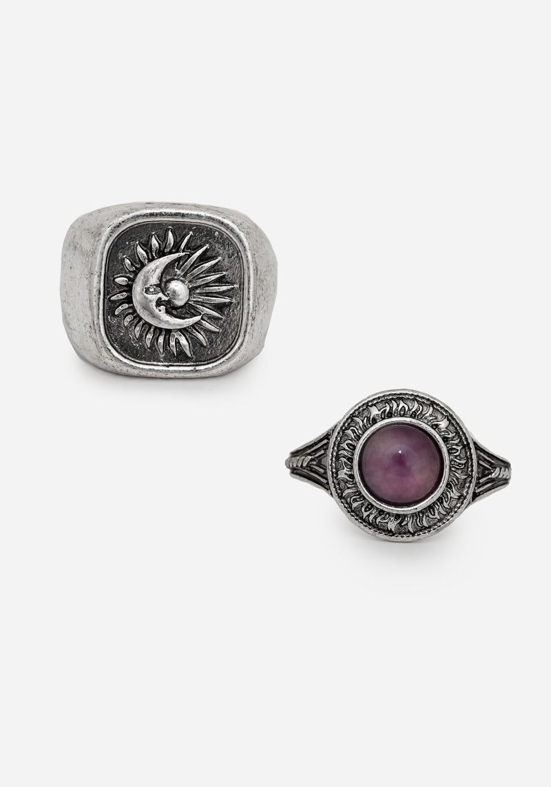 Eclipse Edelstein Ring Set