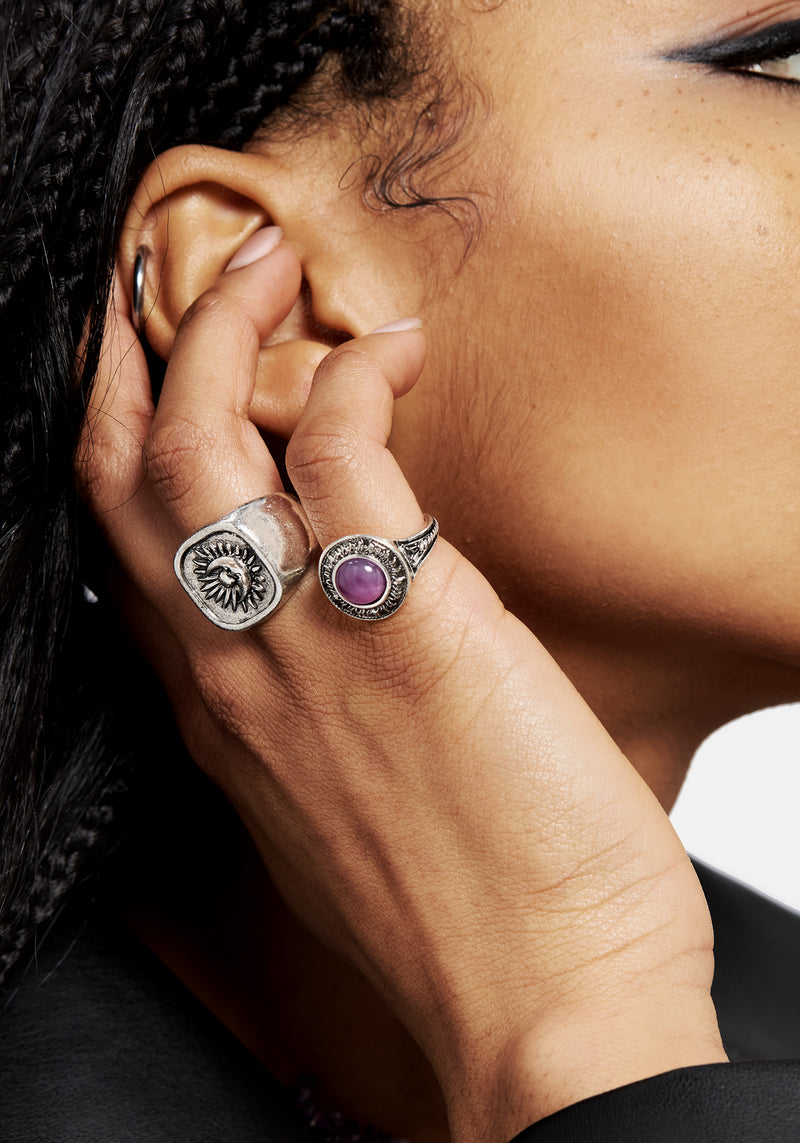 Eclipse Edelstein Ring Set