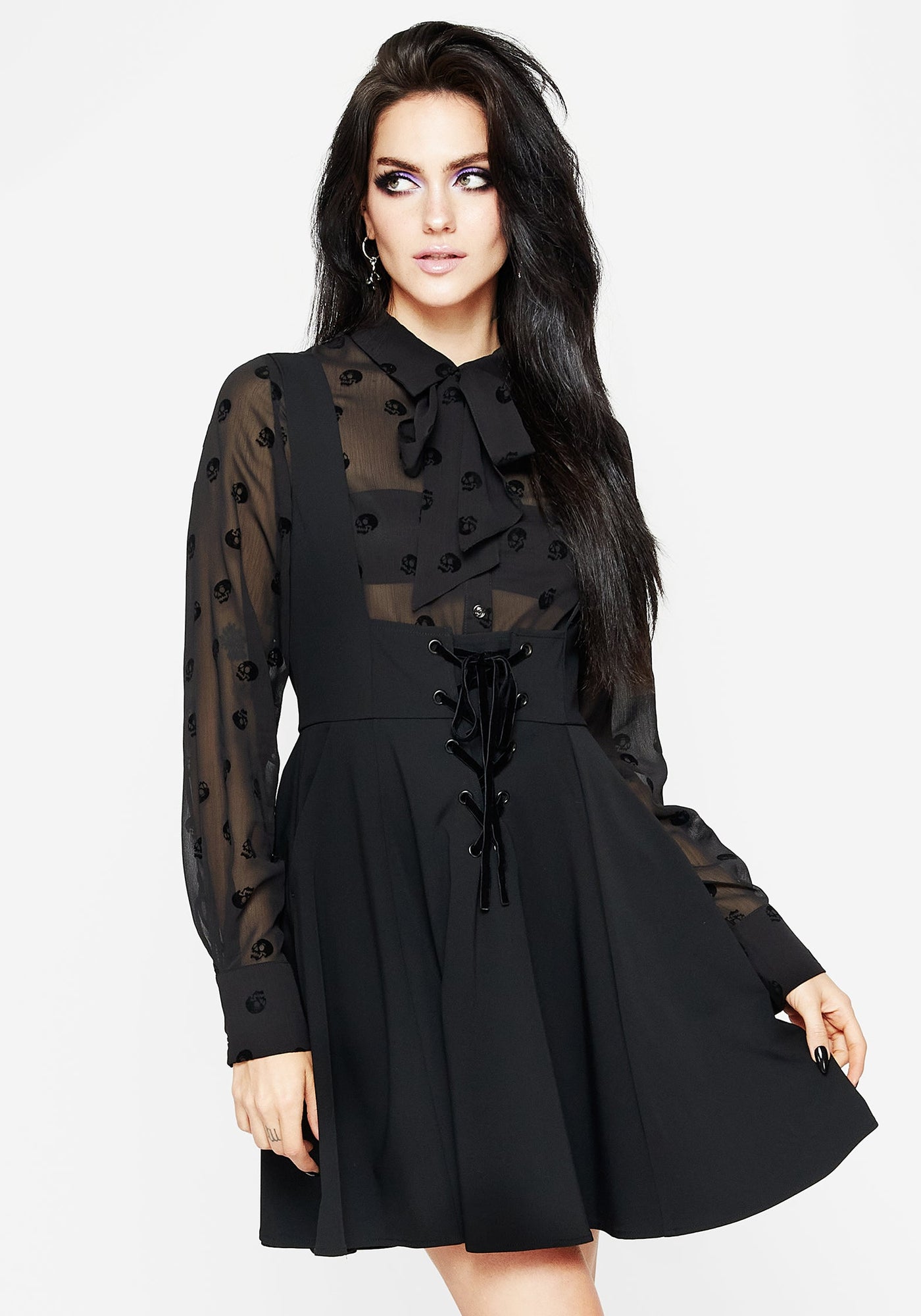 nessa mini dress Nessa Lace Up Mini Dress – Disturbia