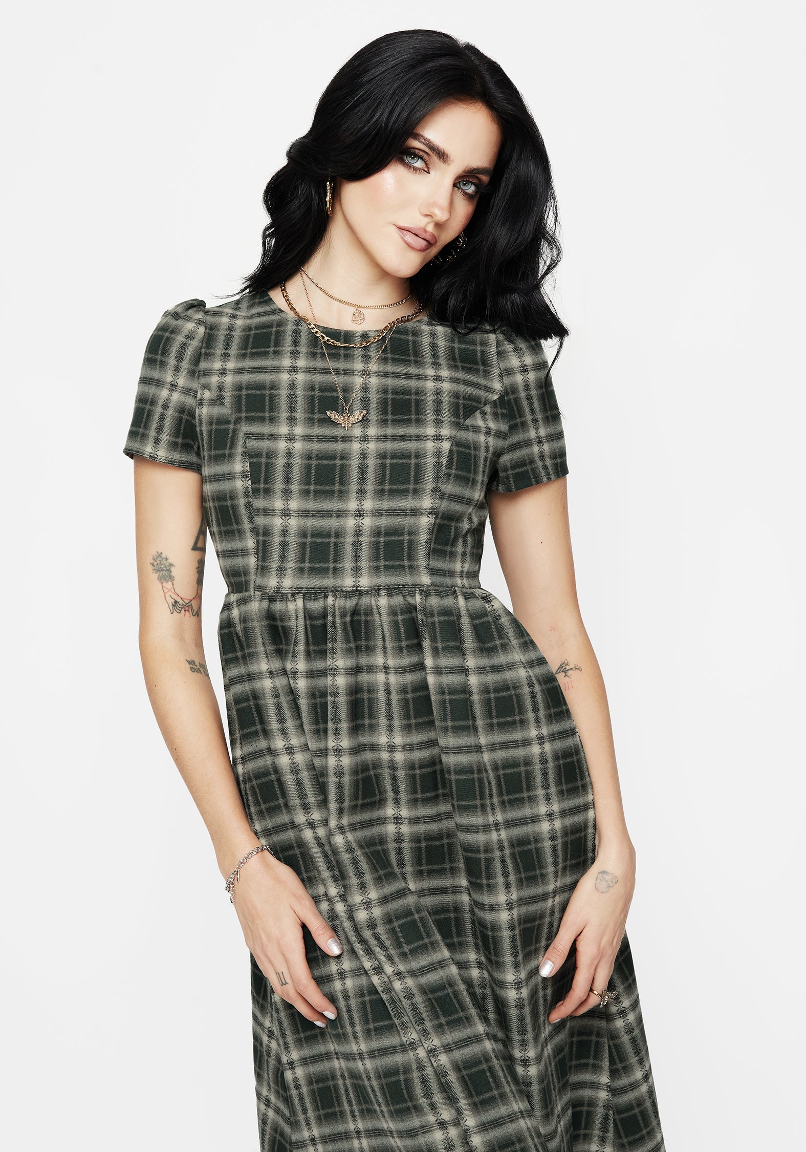 Tulisa Prüfen Midi Kleid