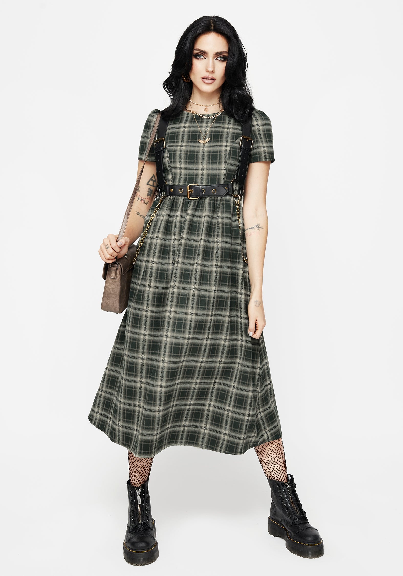 Tulisa Prüfen Midi Kleid