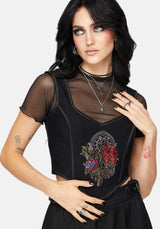 Revel Embroidered Corset Top