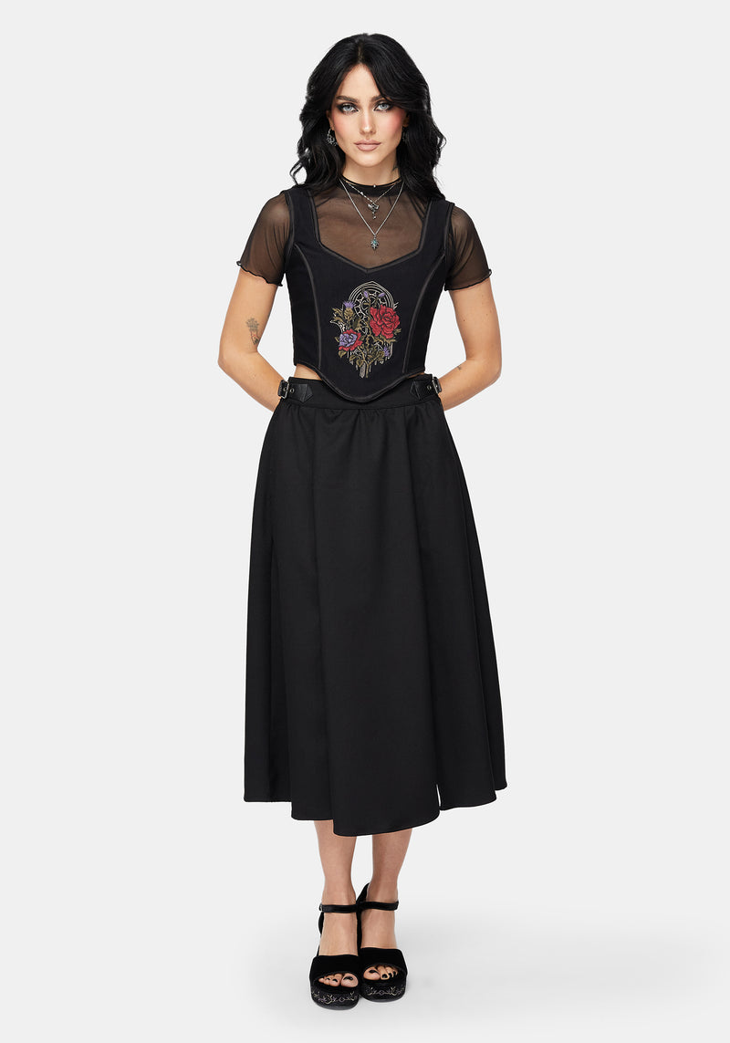 Revel Embroidered Corset Top