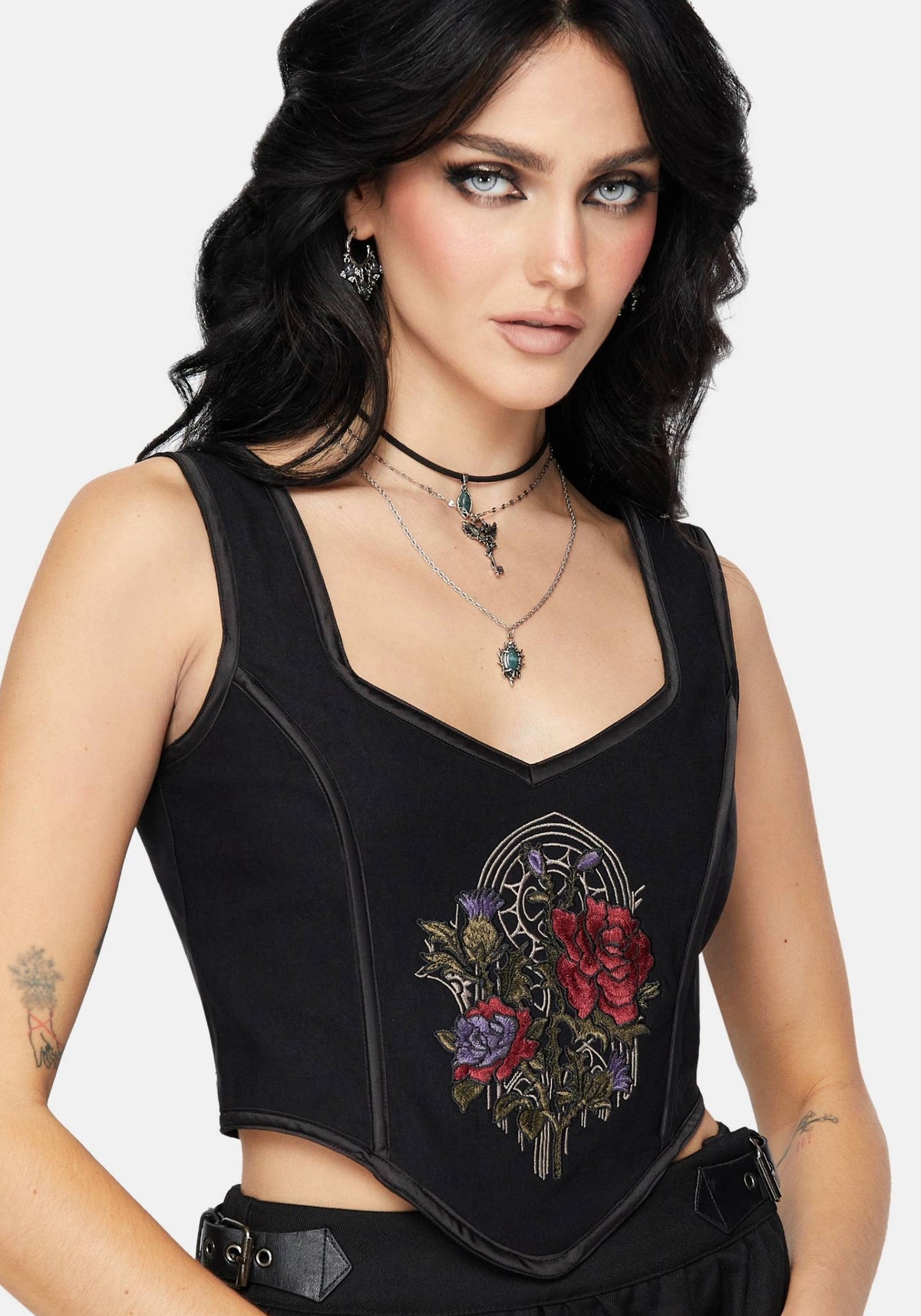 Revel Bestickt Korsett Top