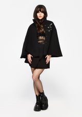 Althea Asymmetric Pin Detail Cape