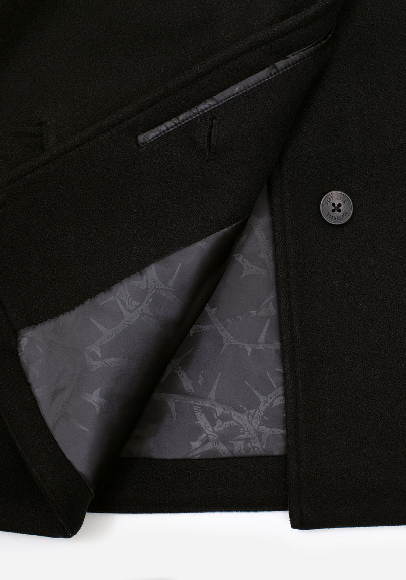 Althea Asymmetric Pin Detail Cape