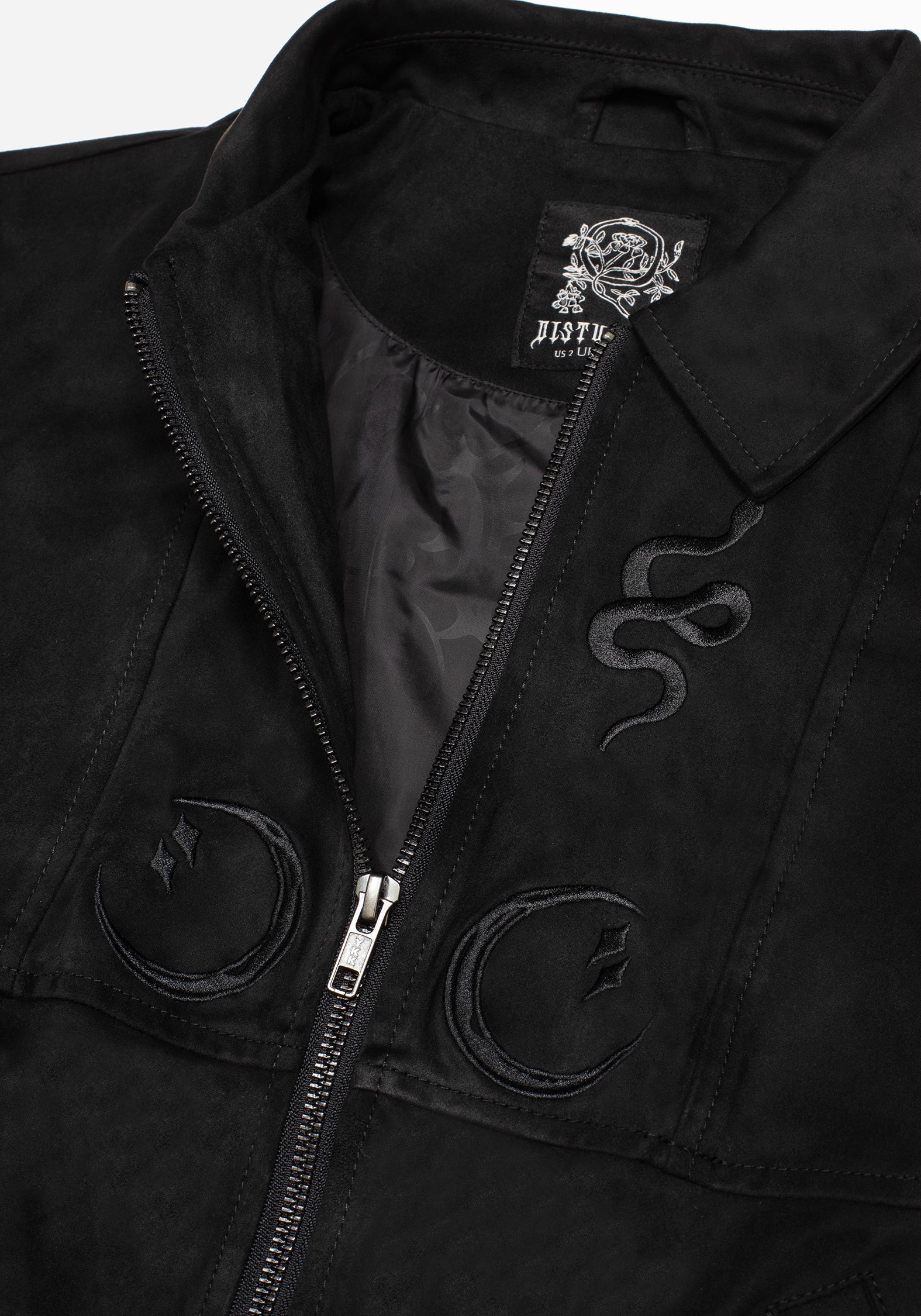Rite Celestial Bestickt Suedette Jacke