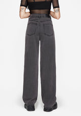 Nara Weit Bein Abgenutzt Gothic Embroidery Jeans