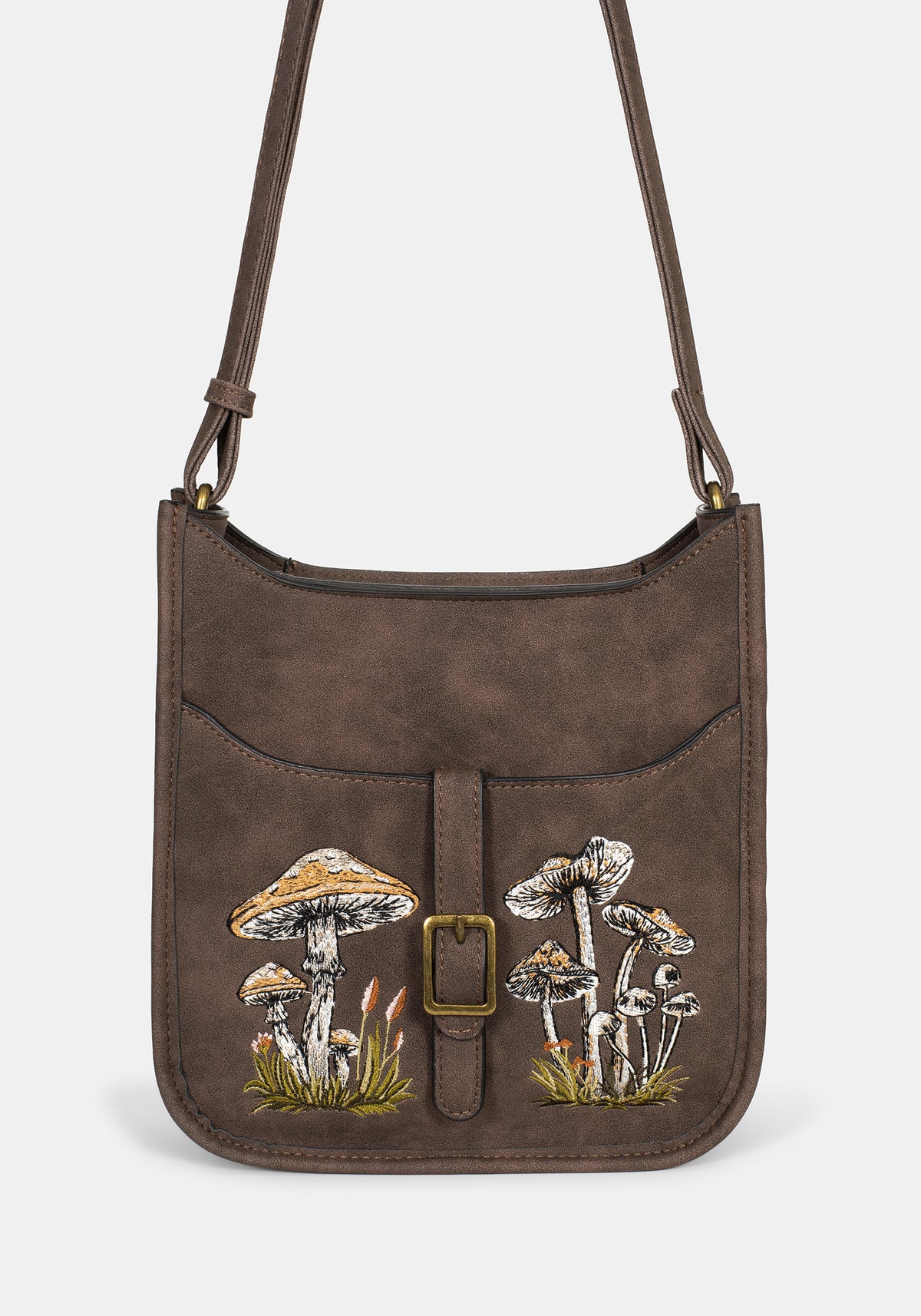 Dapperling Pilz Bestickt Crossbody Tasche