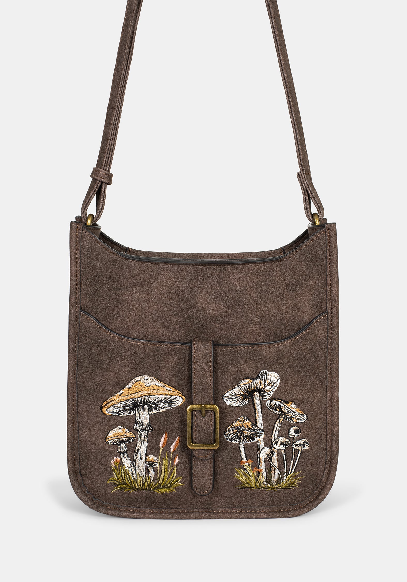 Dapperling Pilz Bestickt Crossbody Tasche