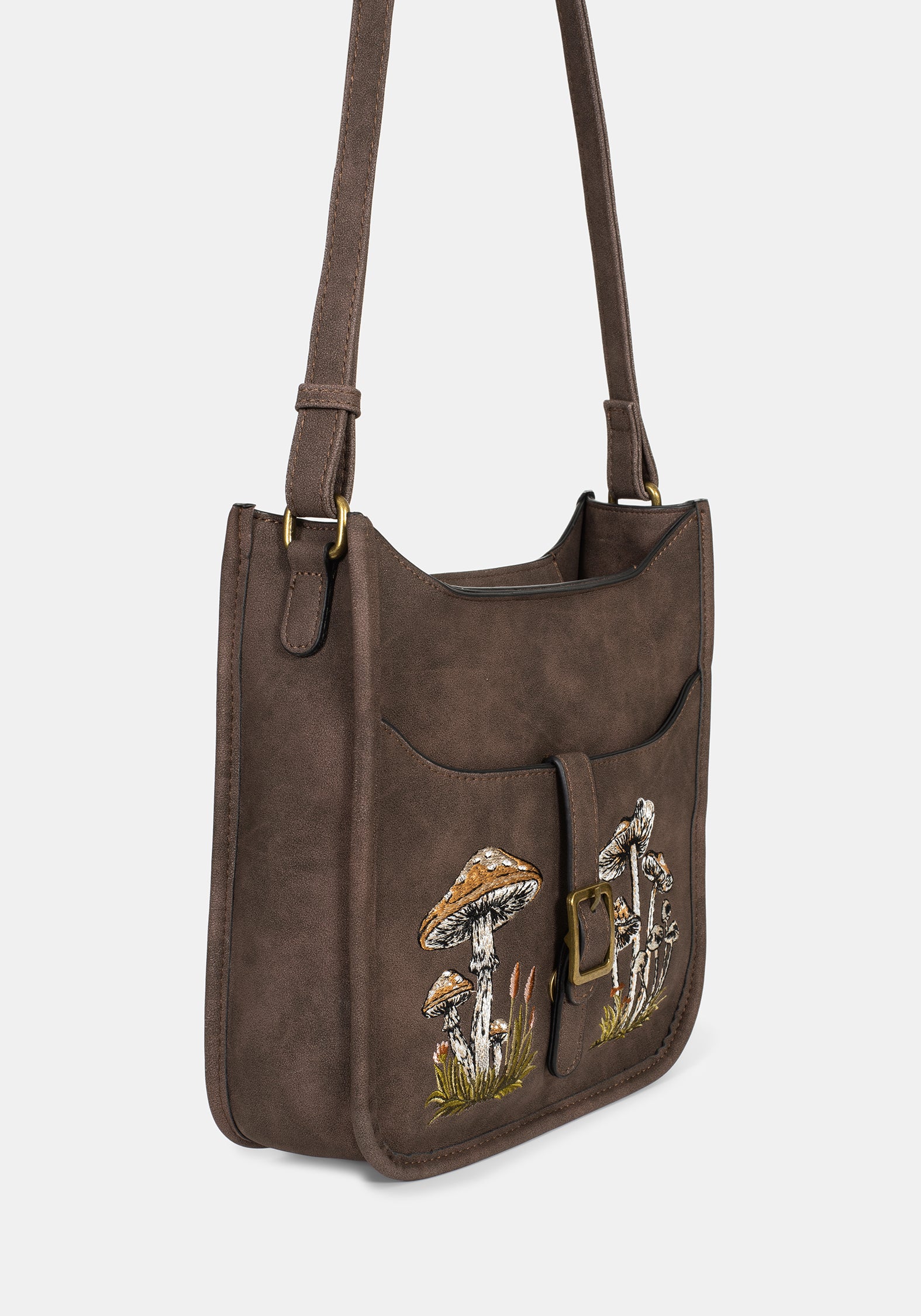 Dapperling Pilz Bestickt Crossbody Tasche