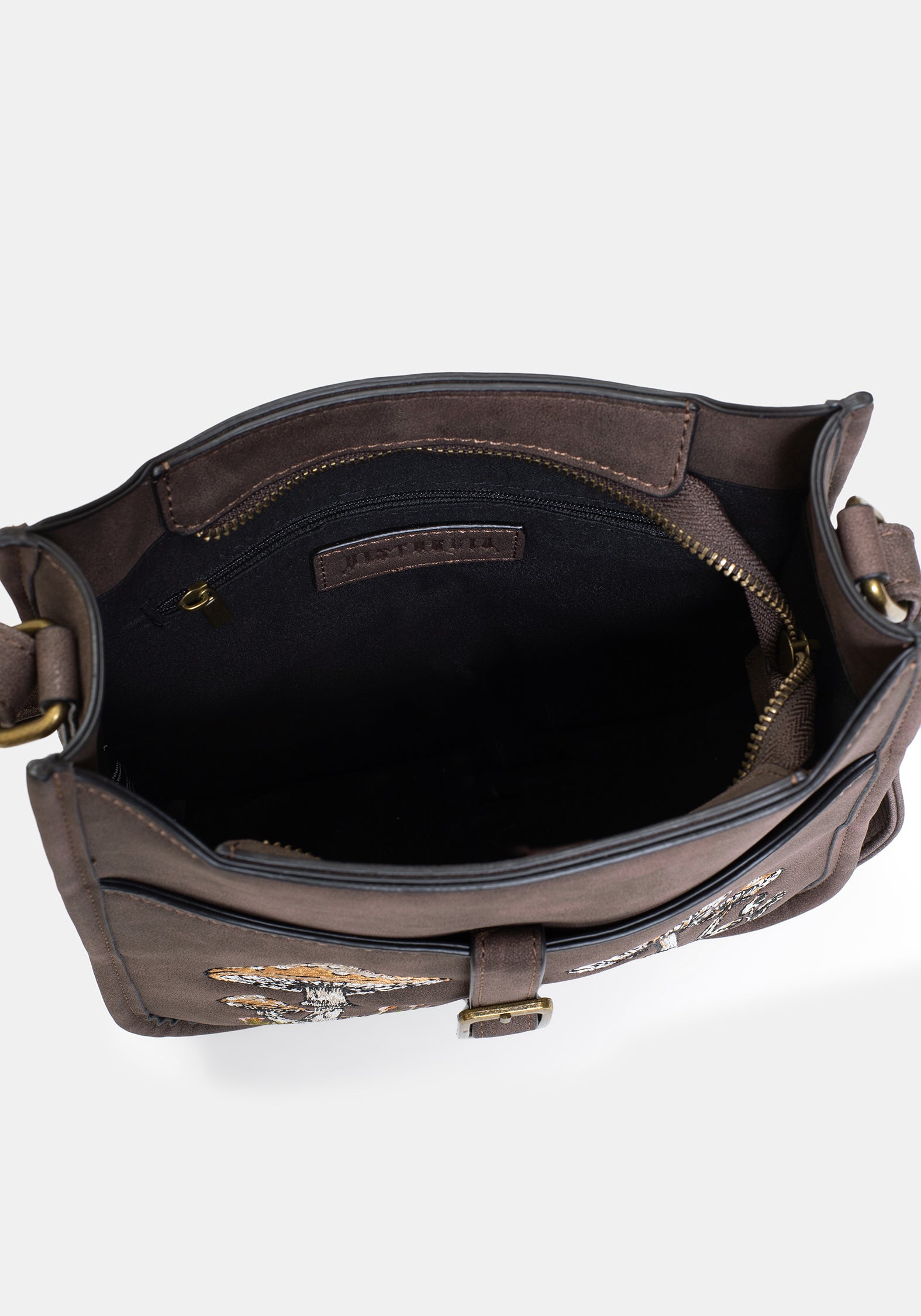 Dapperling Pilz Bestickt Crossbody Tasche