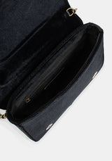 Kobra Snake Embroidered Crossbody Bag