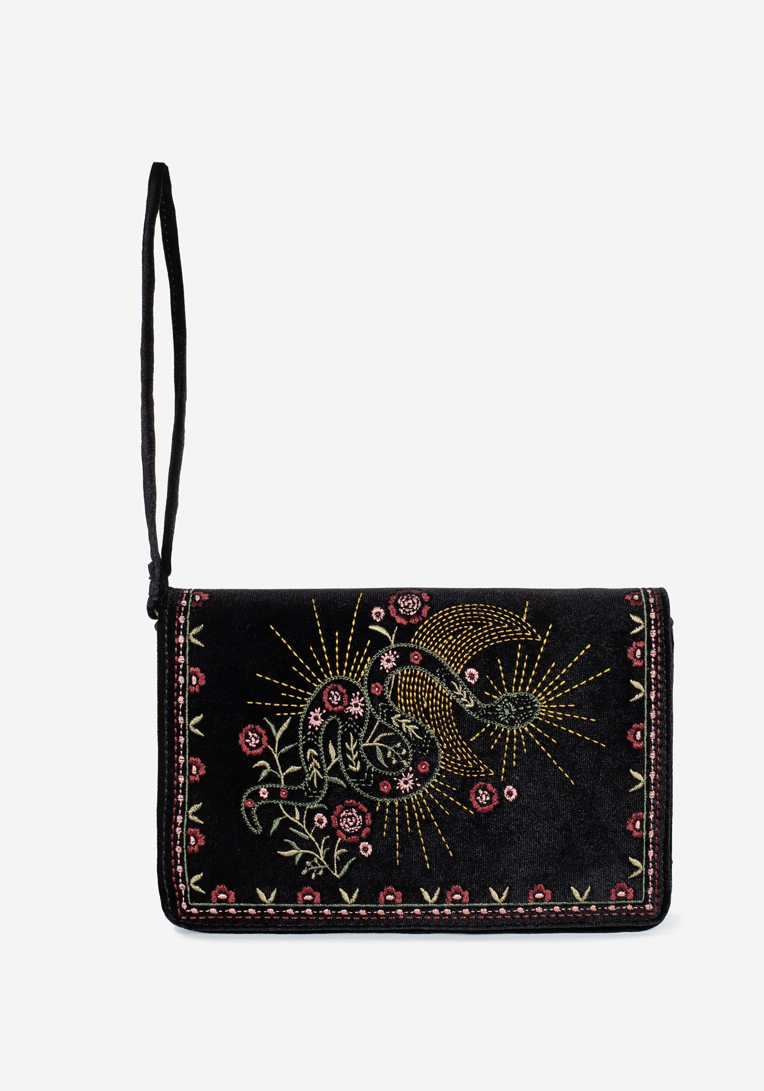 Kobra Schlange Bestickt Crossbody Tasche