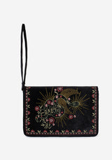 Kobra Snake Embroidered Crossbody Bag
