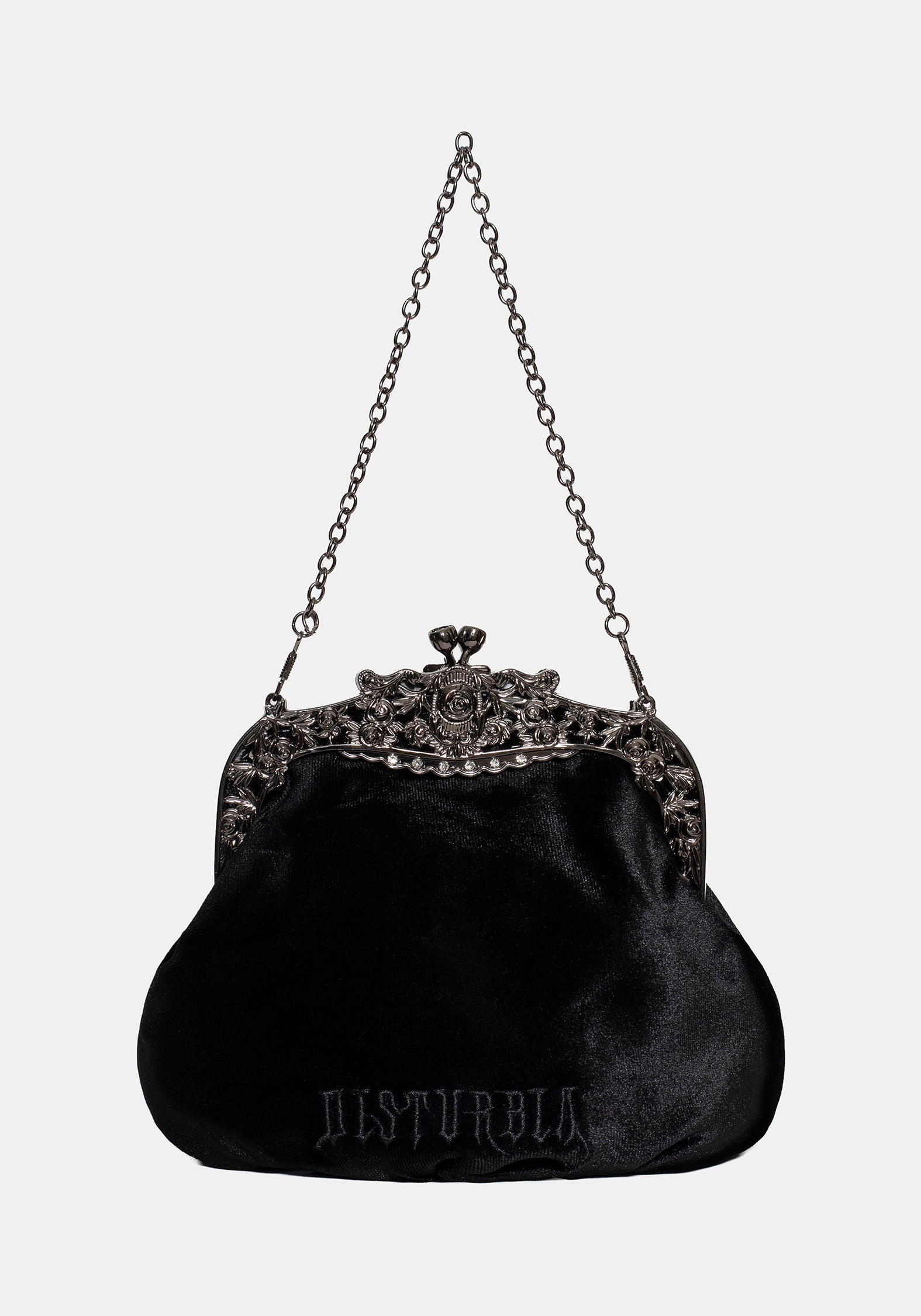 Despair Thistle Beaded Kiss Lock Pouch Bag – Disturbia