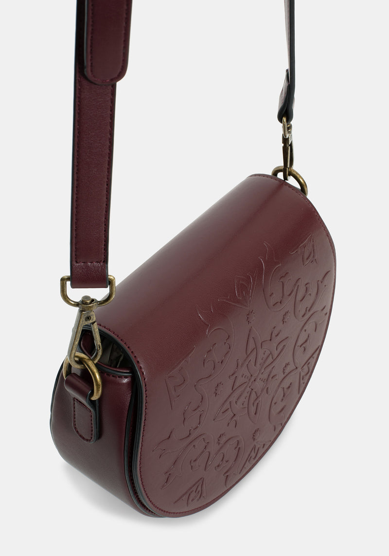 Nyelle Witches Knot Debossed Circle Bag