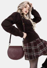 Nyelle Witches Knot Debossed Circle Bag