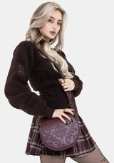 Nyelle Witches Knot Debossed Circle Bag