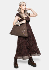 Lera Mystical Garten Bestickt Slouch Schulter Tasche