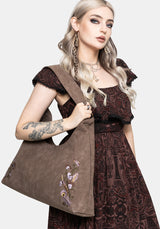 Lera Mystical Garten Bestickt Slouch Schulter Tasche