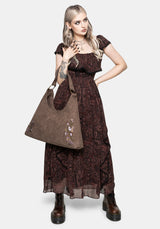 Lera Mystical Garten Bestickt Slouch Schulter Tasche