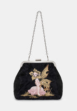 Faela Fairy Embroidered Satin Bag