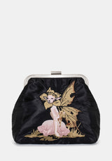 Faela Fairy Embroidered Satin Bag