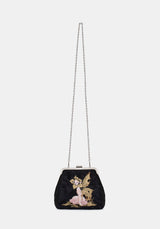 Faela Fairy Embroidered Satin Bag