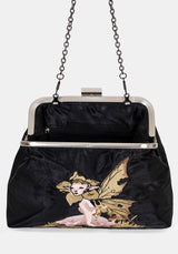 Faela Fairy Embroidered Satin Bag