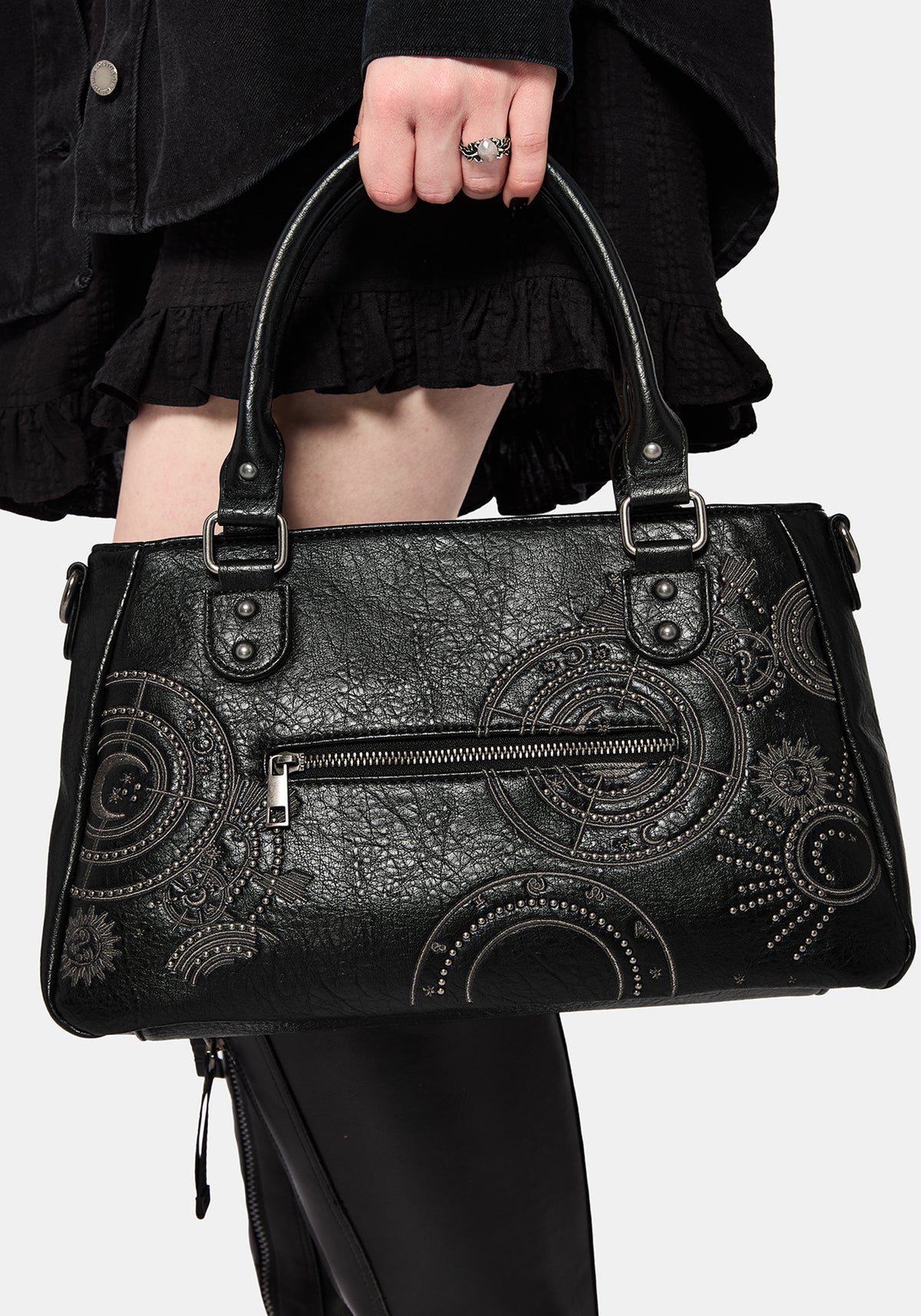 Asterielle Bestickt Rivet Handtasche
