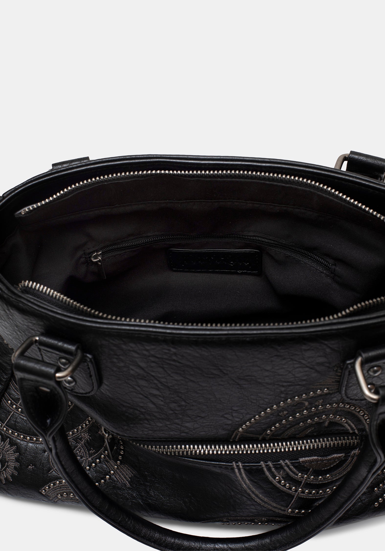 Asterielle Embroidered Rivet Handbag