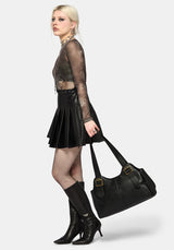 Rosamoth Schnalle Schulter Tasche - Schwarz