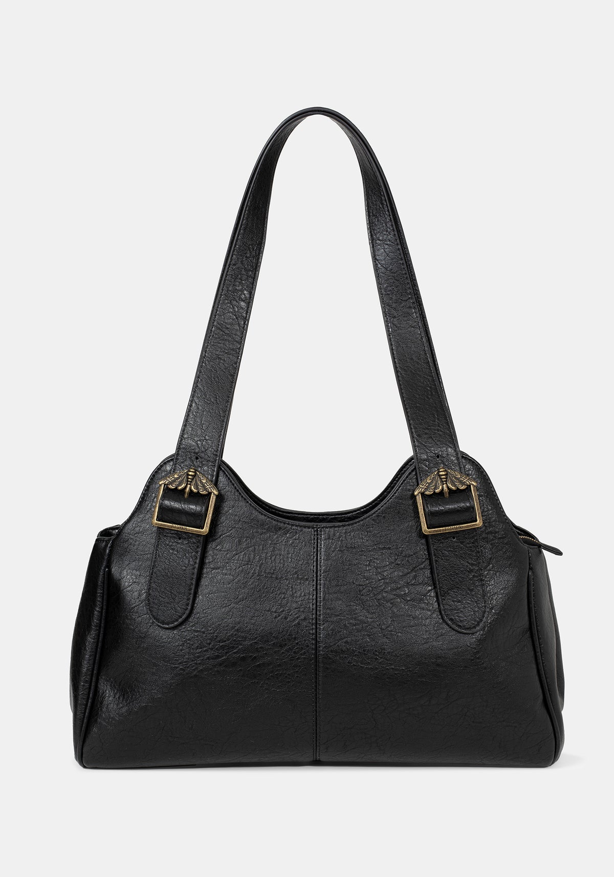 Rosamoth Schnalle Schulter Tasche - Schwarz