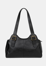 Rosamoth Schnalle Schulter Tasche - Schwarz