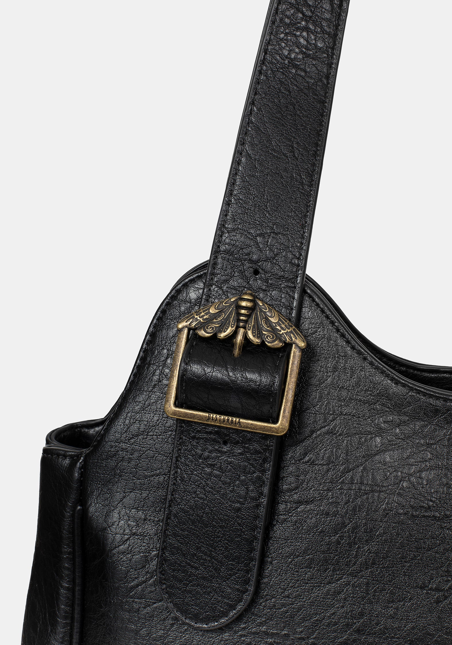 Rosamoth Schnalle Schulter Tasche - Schwarz