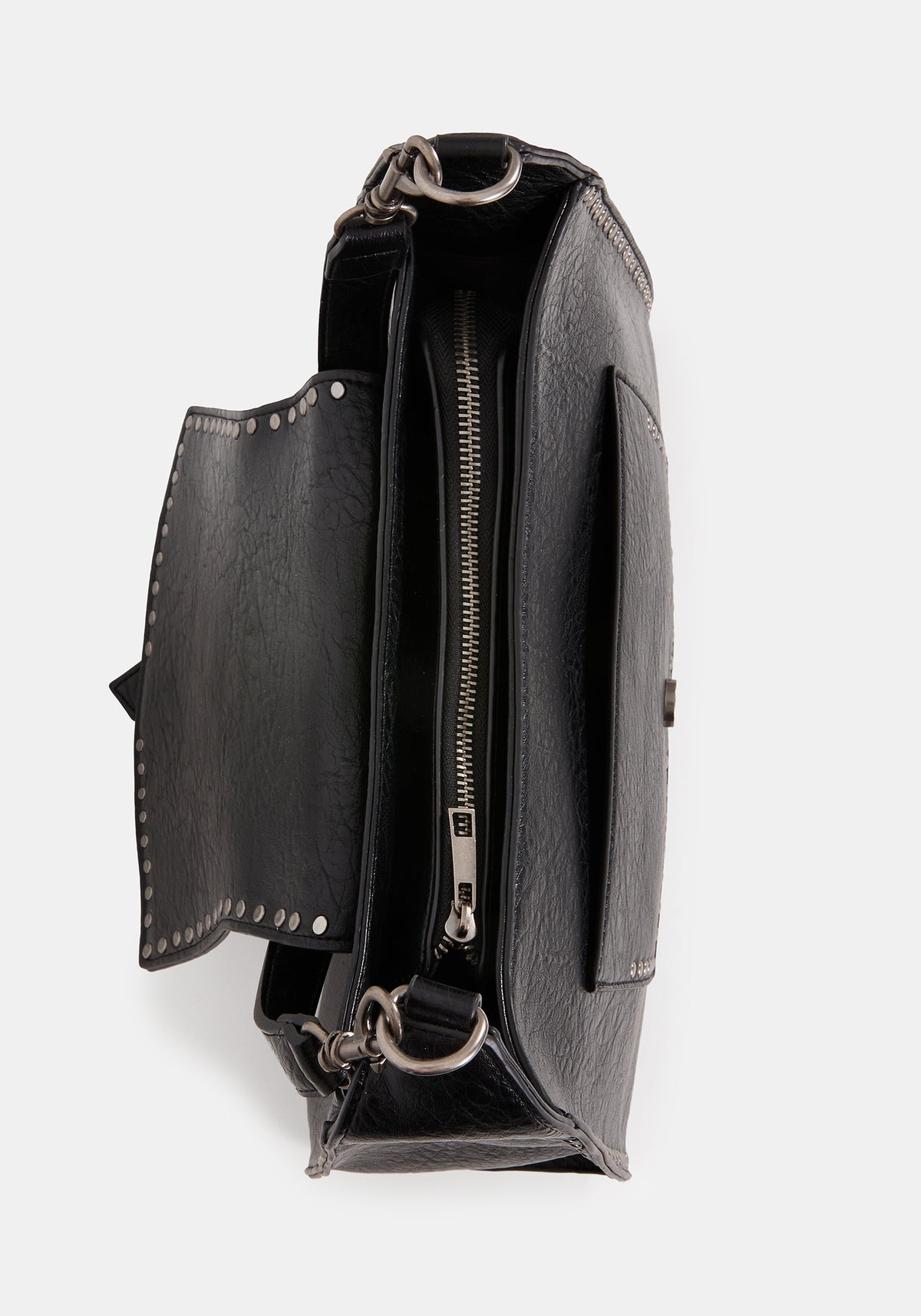 Trogan Rivet Buckle Shoulder Bag
