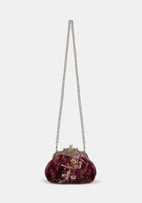 Zariah Embroidered Kiss Lock Bag