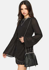 Ninelli Corset Kiss Lock Handle Bag