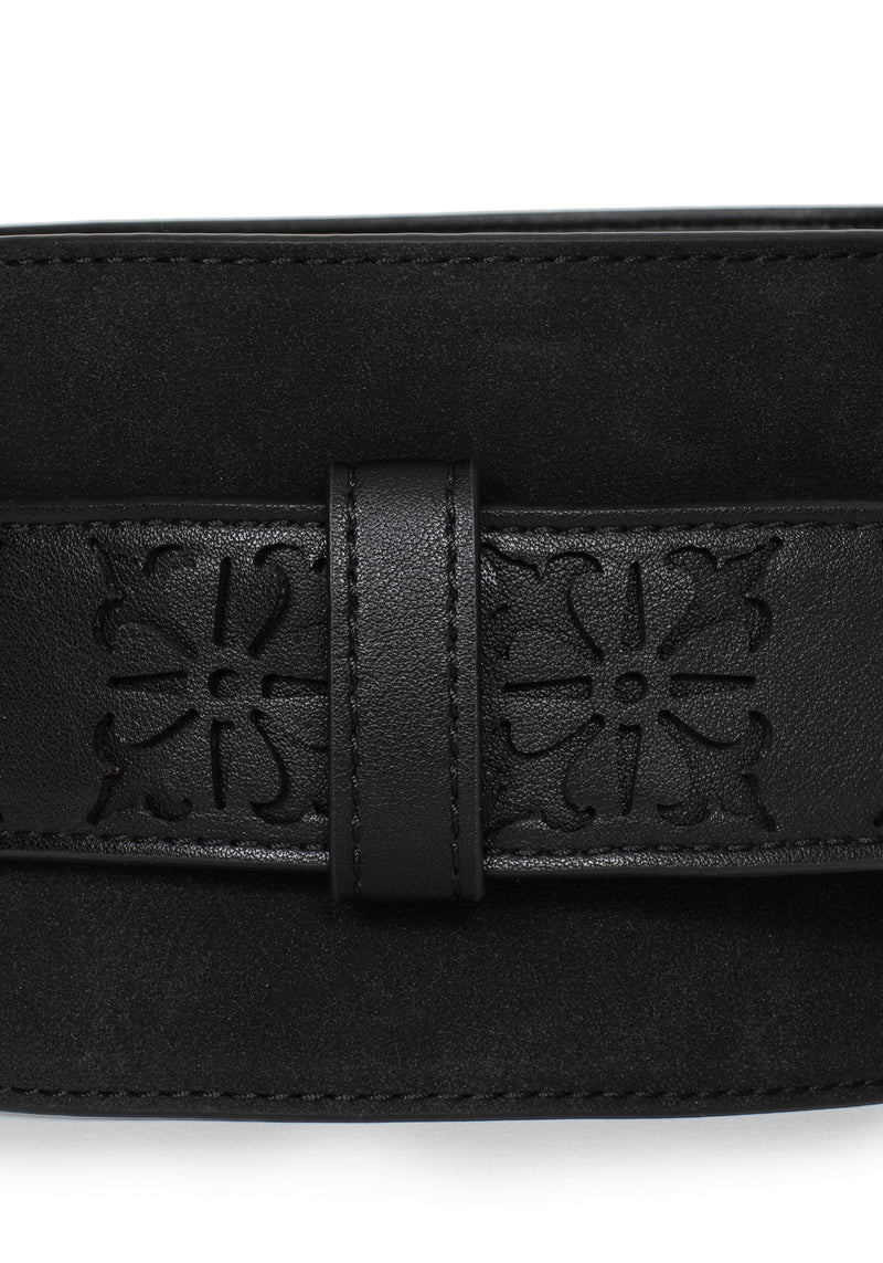 Eugenia Kreuz Schnitt Raus Detail Kunst- Suede Taille Gürtel