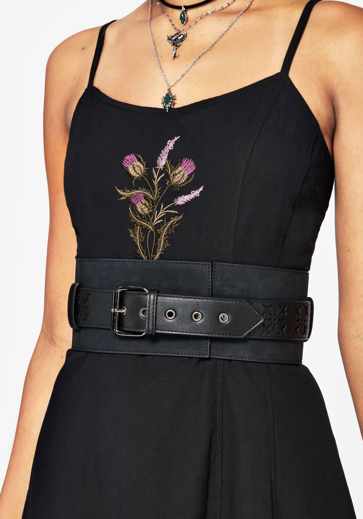 Eugenia Kreuz Schnitt Raus Detail Kunst- Suede Taille Gürtel
