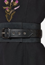 Eugenia Kreuz Schnitt Raus Detail Kunst- Suede Taille Gürtel