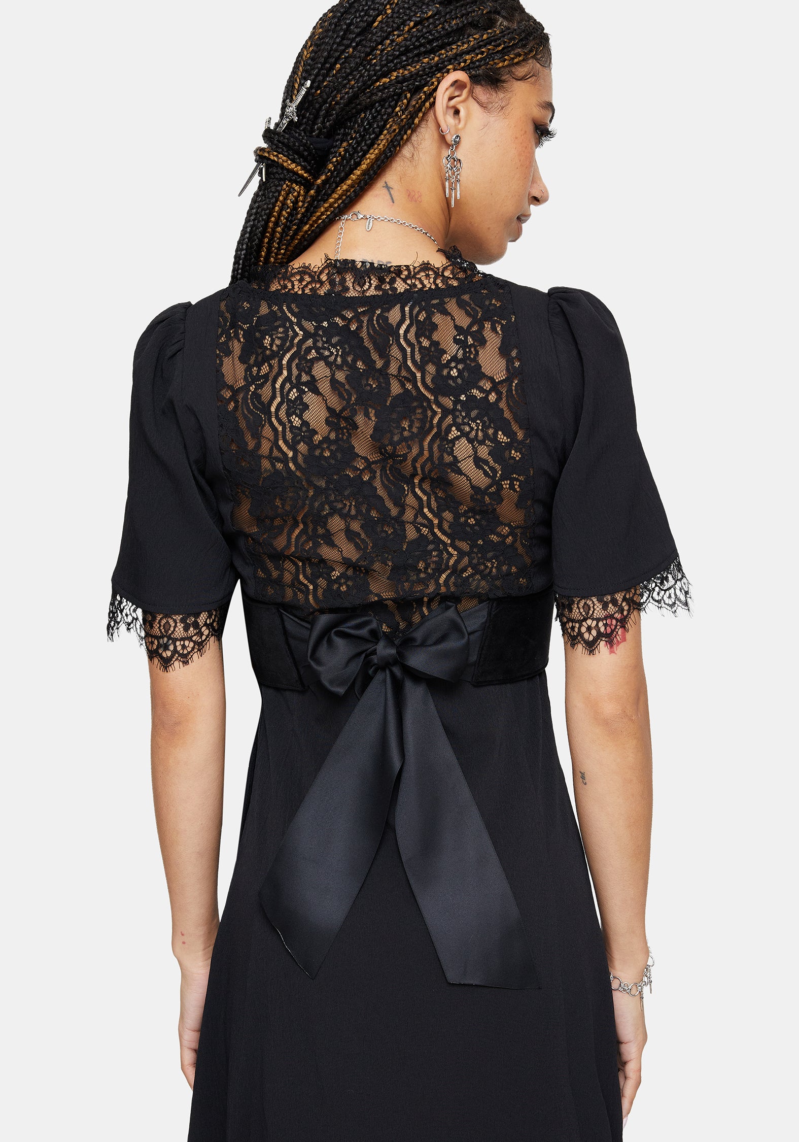 Morrigan Stern Gekreuzte Bestickt Taille Gürtel