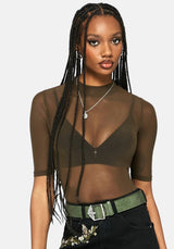 Rosamoth Debossed Buckle Belt - Green