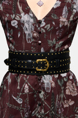 Brux Rivet Detail Mit Schnalle Taille Gürtel
