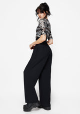 Brenna Korsett Hoch Taille Weit Bein Hose