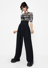 Brenna Korsett Hoch Taille Weit Bein Hose